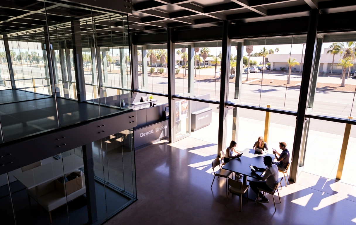 Wescom Credit Union architectural interior